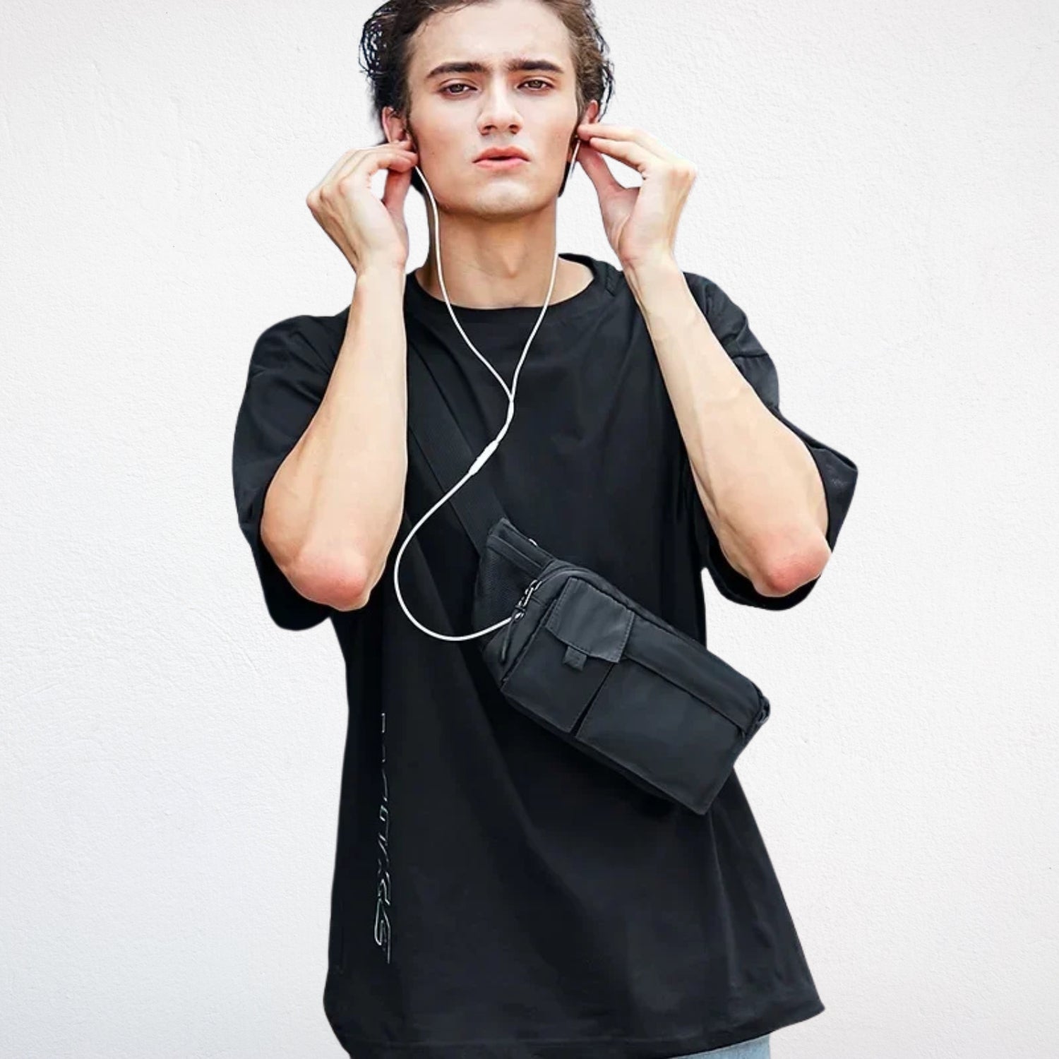 Sac Crossbody Homme porté 2
