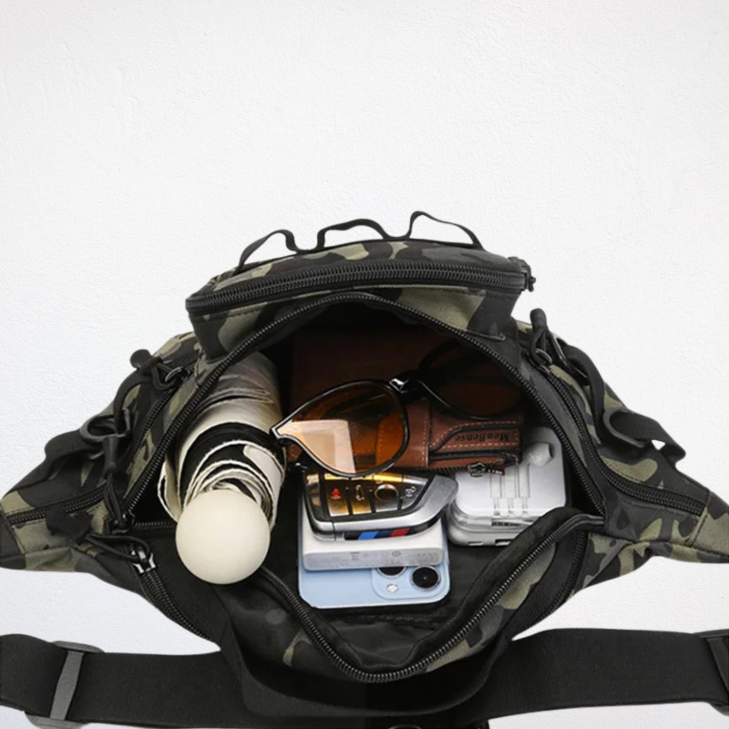 Sac Banane Pêche ouvert