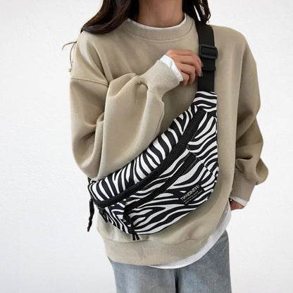 Sac Banane Xl Léopard blanc