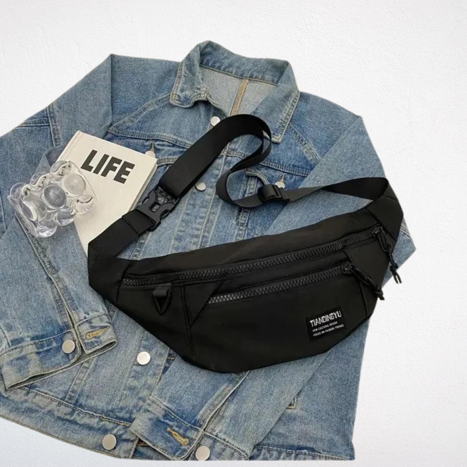 Sac Banane Xl Léopard noir