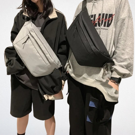Grand Sac Banane Homme porté deux modèles