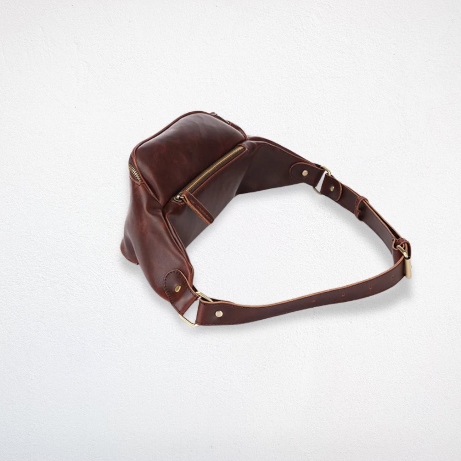 Sac De Taille marron trois quarts arrière