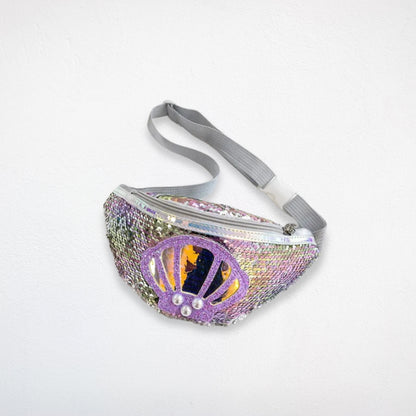 Sac Banane Enfant Paillettes argent