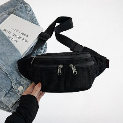 Sac Corduroy noir