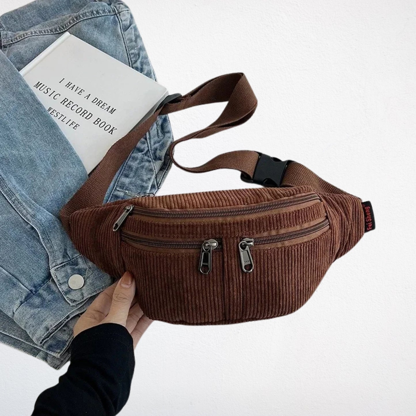 Sac Corduroy marron