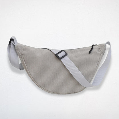 Sac Banane Demi-Lune Femme gris