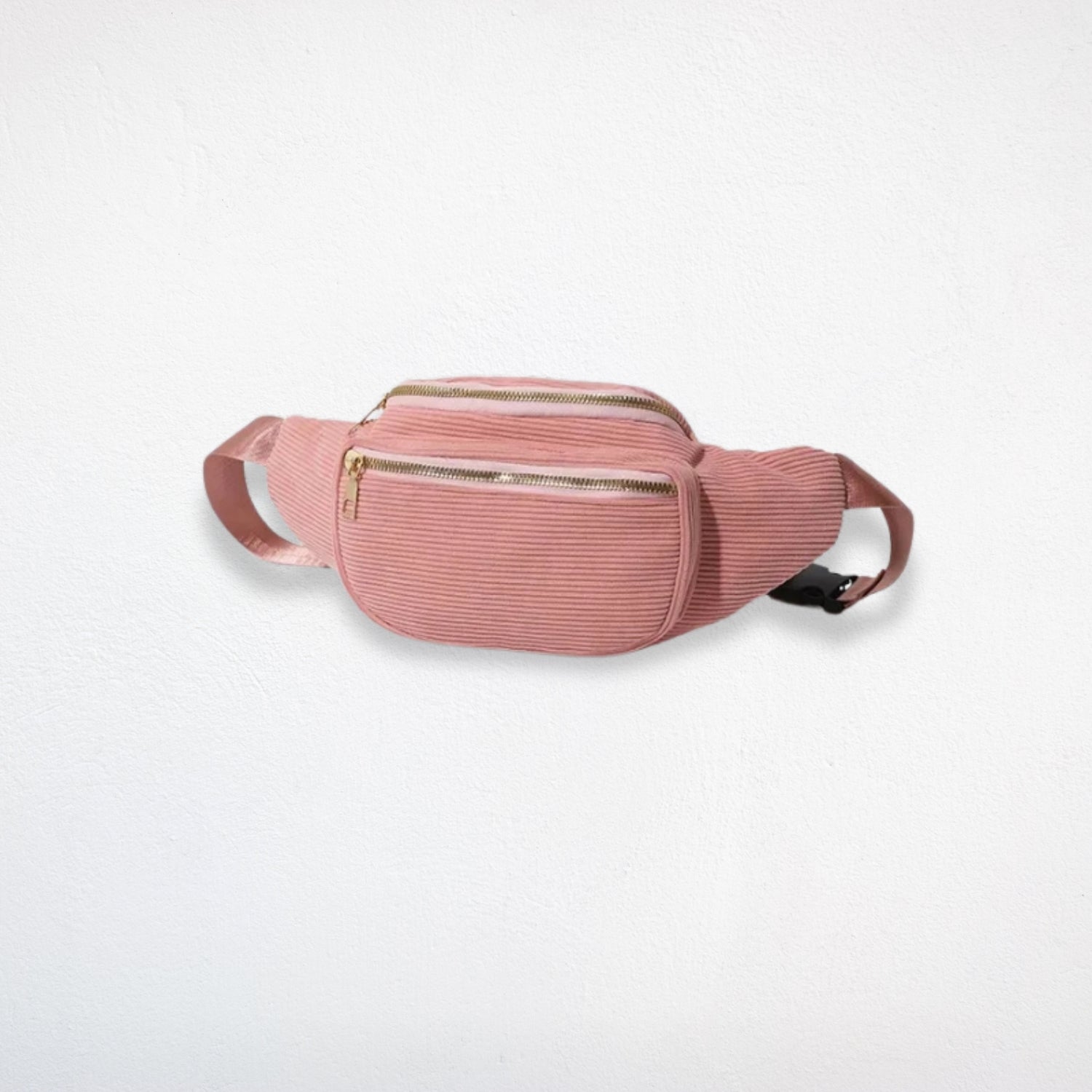 Sac Banane Velours Rose