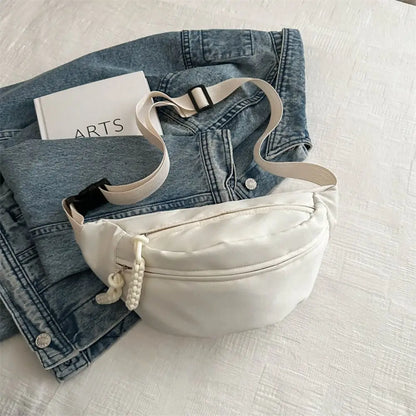Sac Banane Demi-Lune blanc