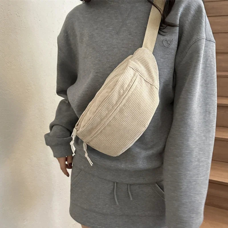 Sac Banane Velours Femme - Emma
