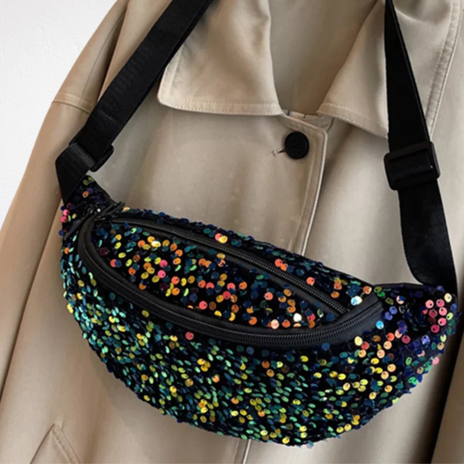 Sac Banane Paillettes Femme - Linael