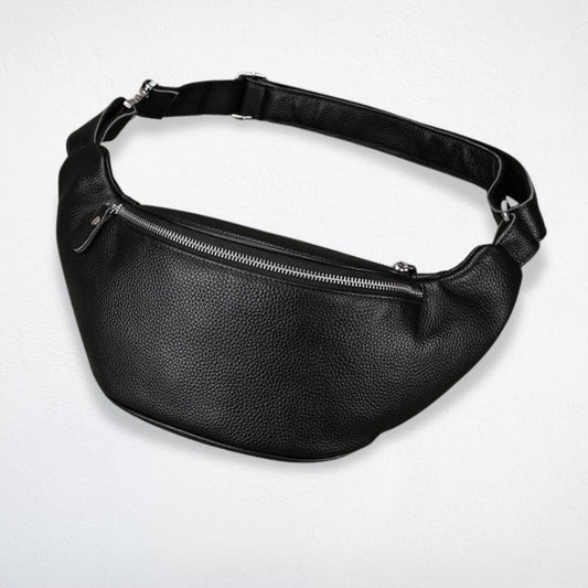 Sac Banane Cuir Noir - Eden
