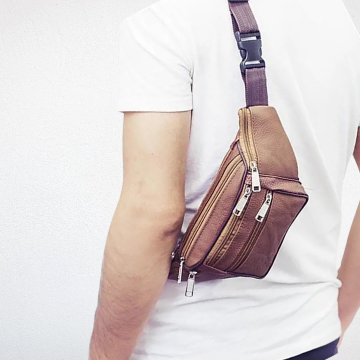 Sacoche Banane en Cuir pour Homme - Manoa