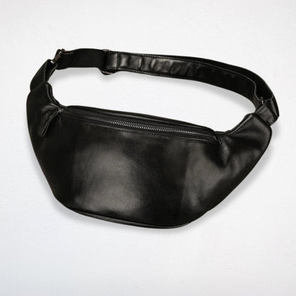 Sac Banane Cuir Noir - Eden