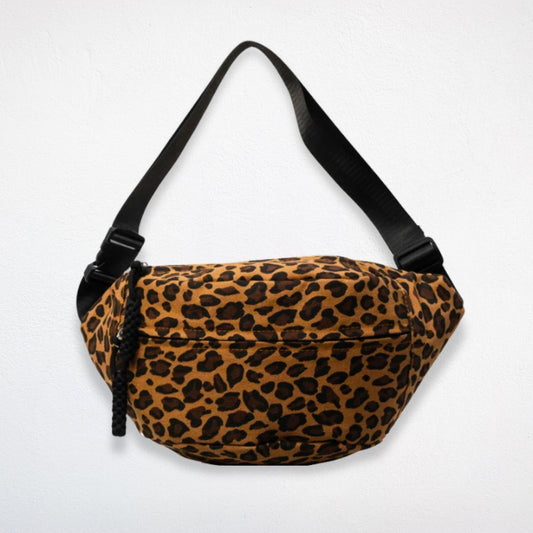Grand Sac Banane léopard - Sacha