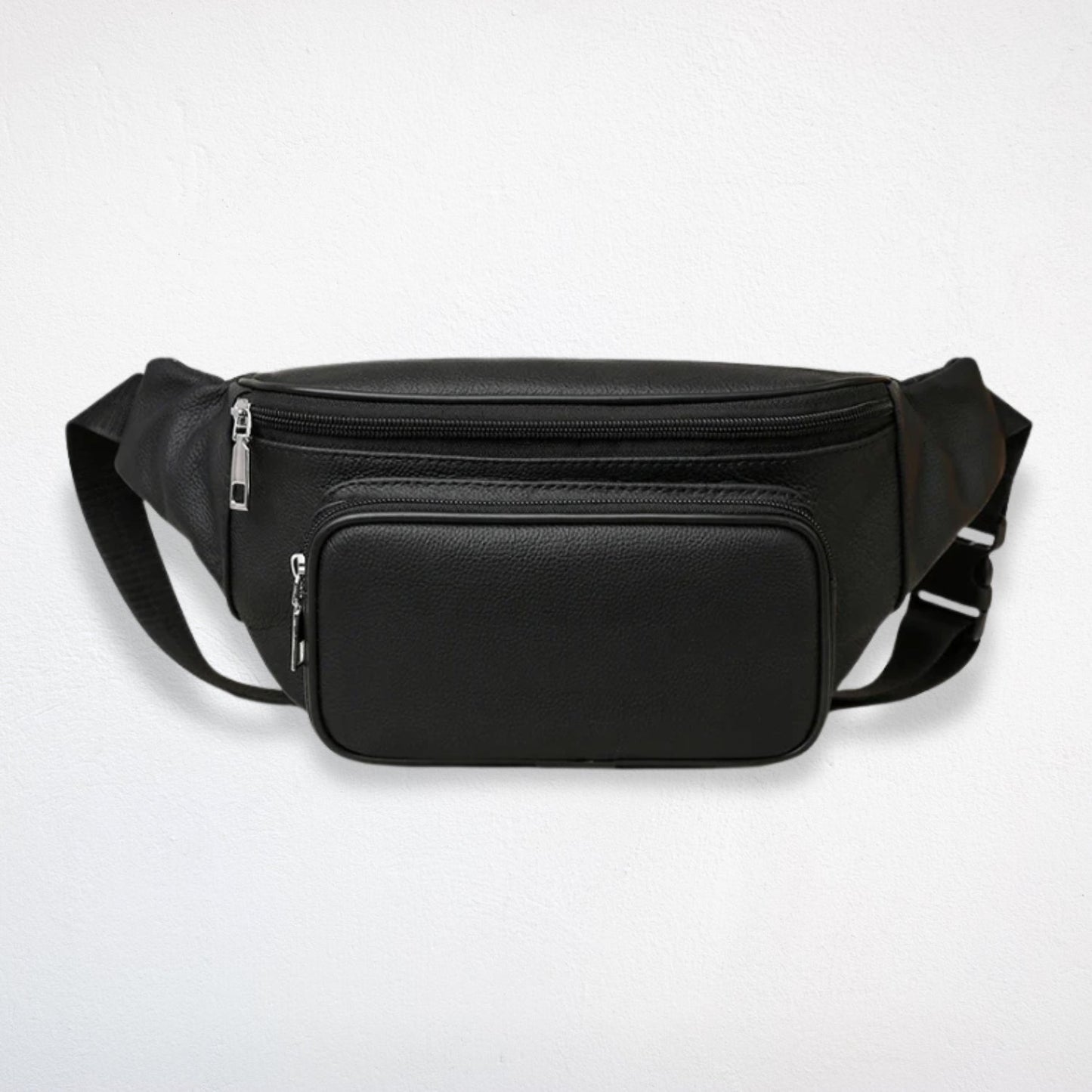Sac Bandoulière Cuir Noir Homme - Isao