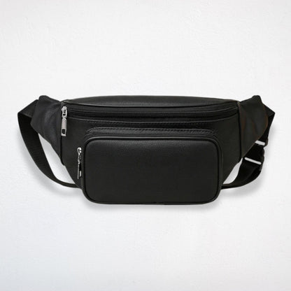 Sac Bandoulière Cuir Noir Homme - Isao
