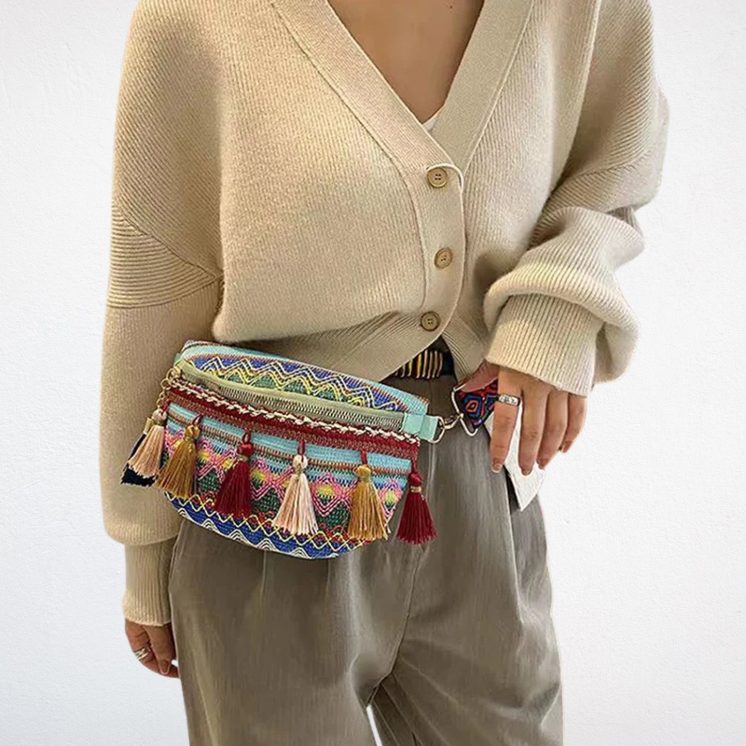 Sac Bandoulière à Franges - Lysandre