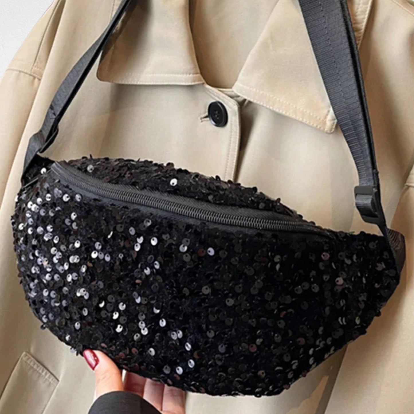 Sac Banane Paillettes Femme - Linael